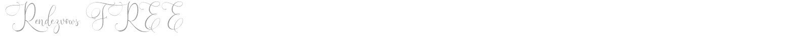 Rendezvows font preview